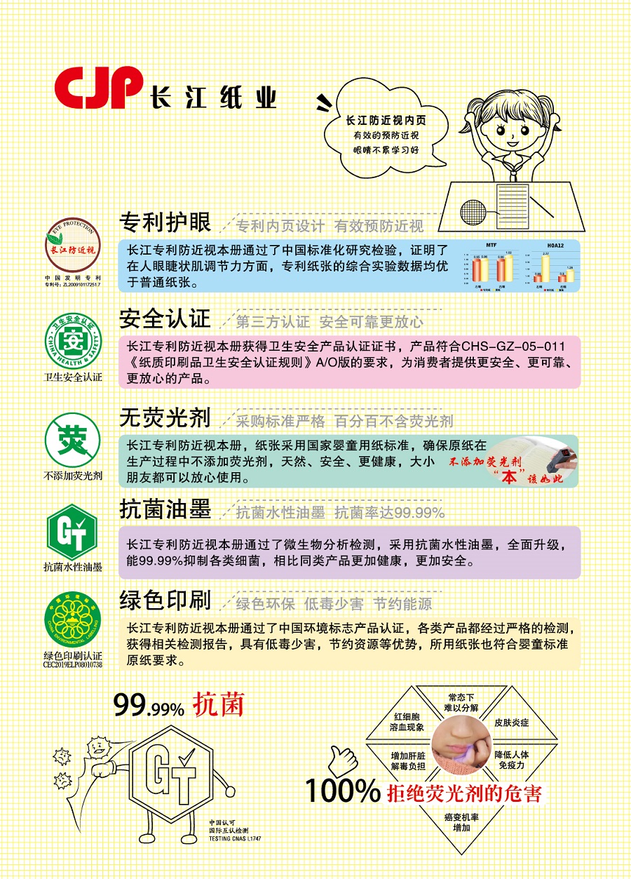 米乐平台官方
防近视薄册，发明专利产品，不添加荧光剂