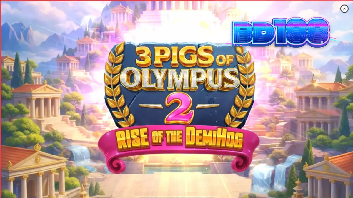 3 Pigs of Olympus 2 Rise of the DemiHog স্লট গেমের গ্রাফিক্স এবং থিম